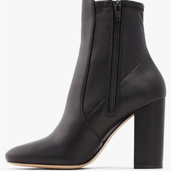 ALDO BLACK ANKLE BOOTIES - Picture 4 of 8